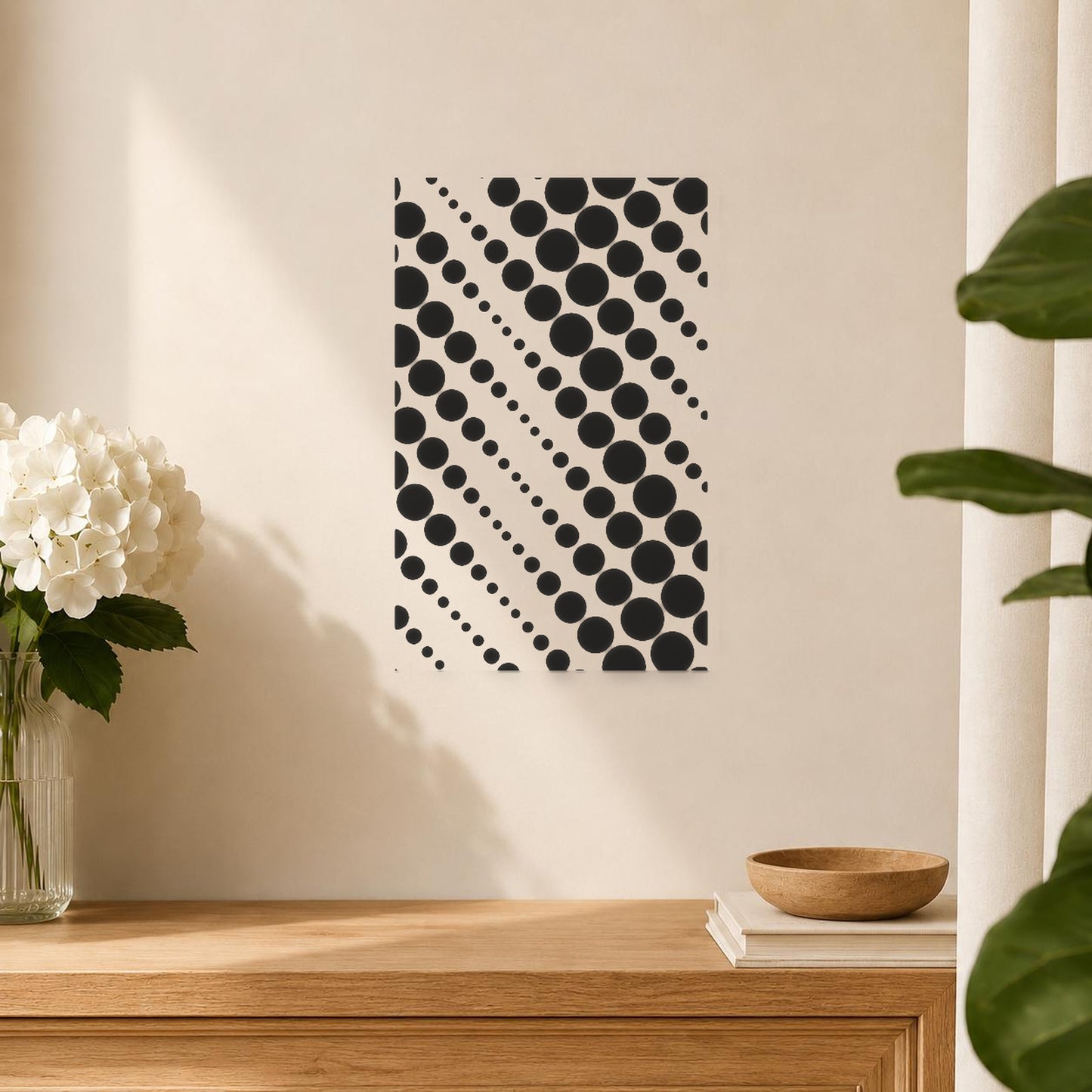 Circular Shapes Arranged In Diagonal With stencil photo 5