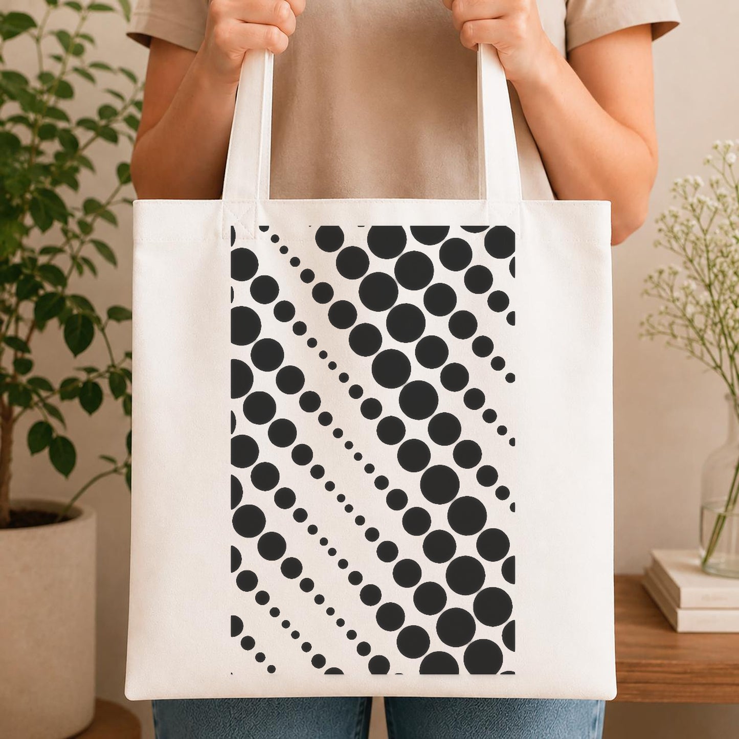 Circular Shapes Arranged In Diagonal With stencil photo 4