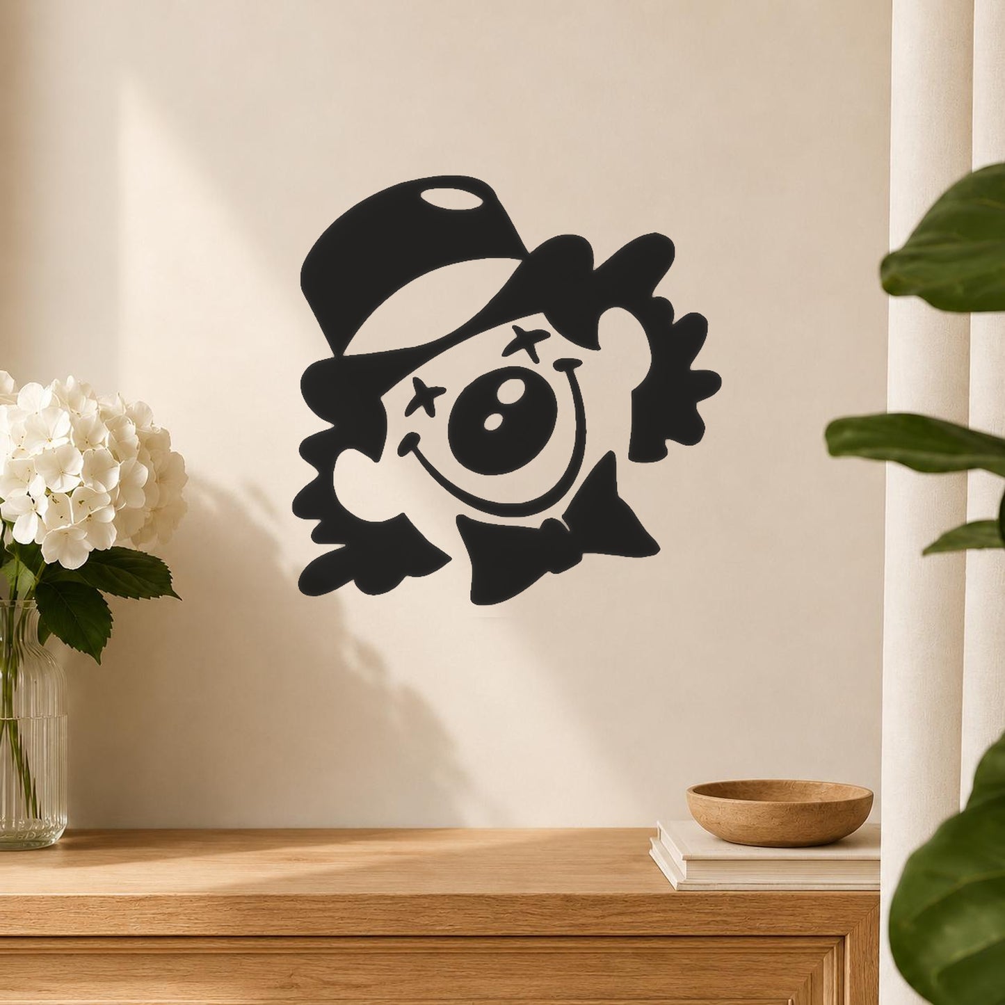 Clown With Hat And Bow Tie stencil photo 5