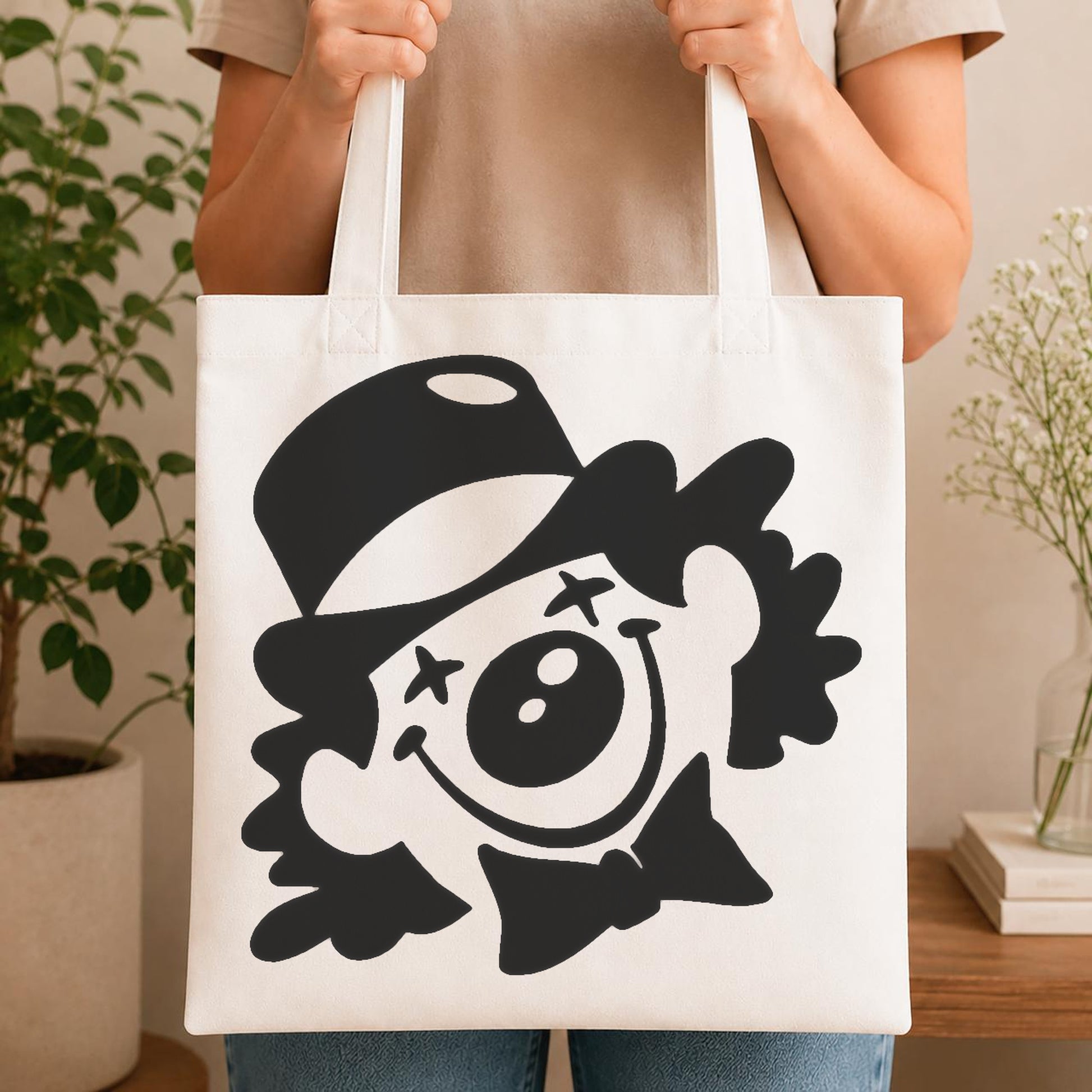 Clown With Hat And Bow Tie stencil photo 4