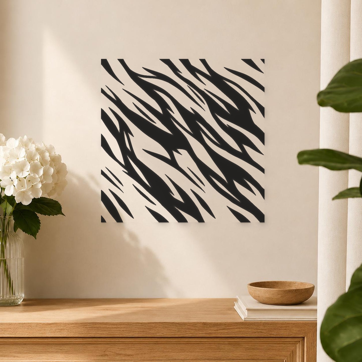 Curved Alternating In Direction And Width stencil photo 5