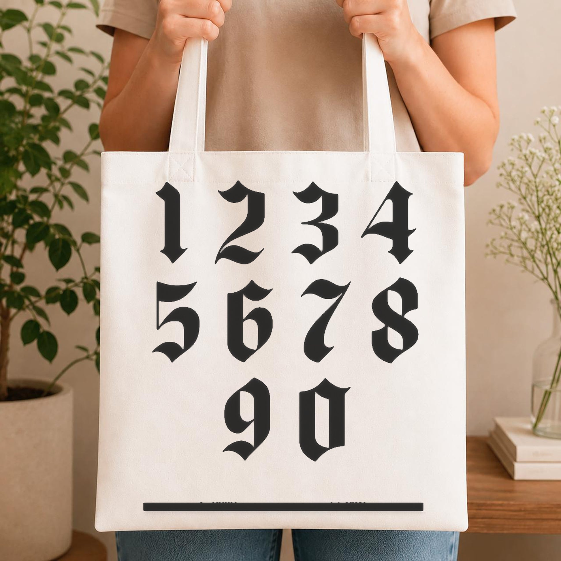 Digits Arranged In Grid With Some stencil photo 4