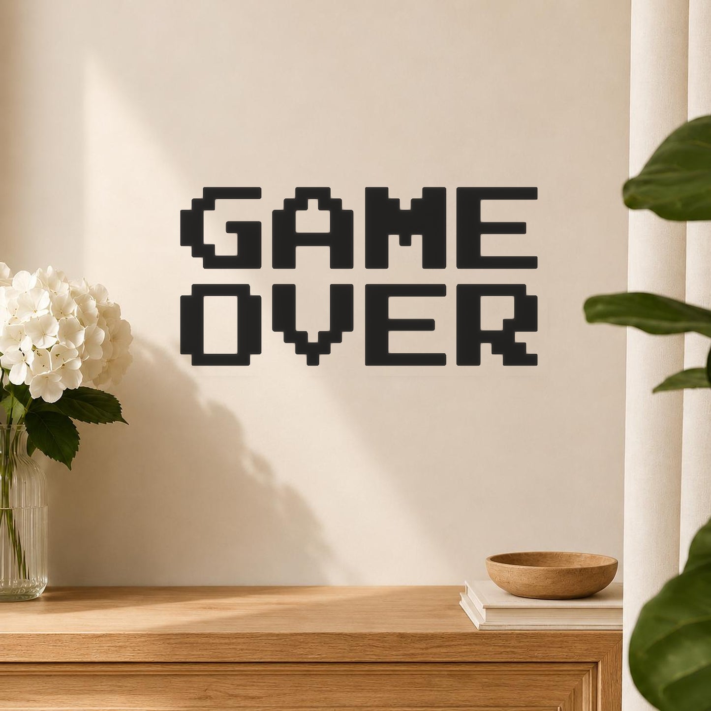 Displaying Game Over In Blocky Font stencil photo 5
