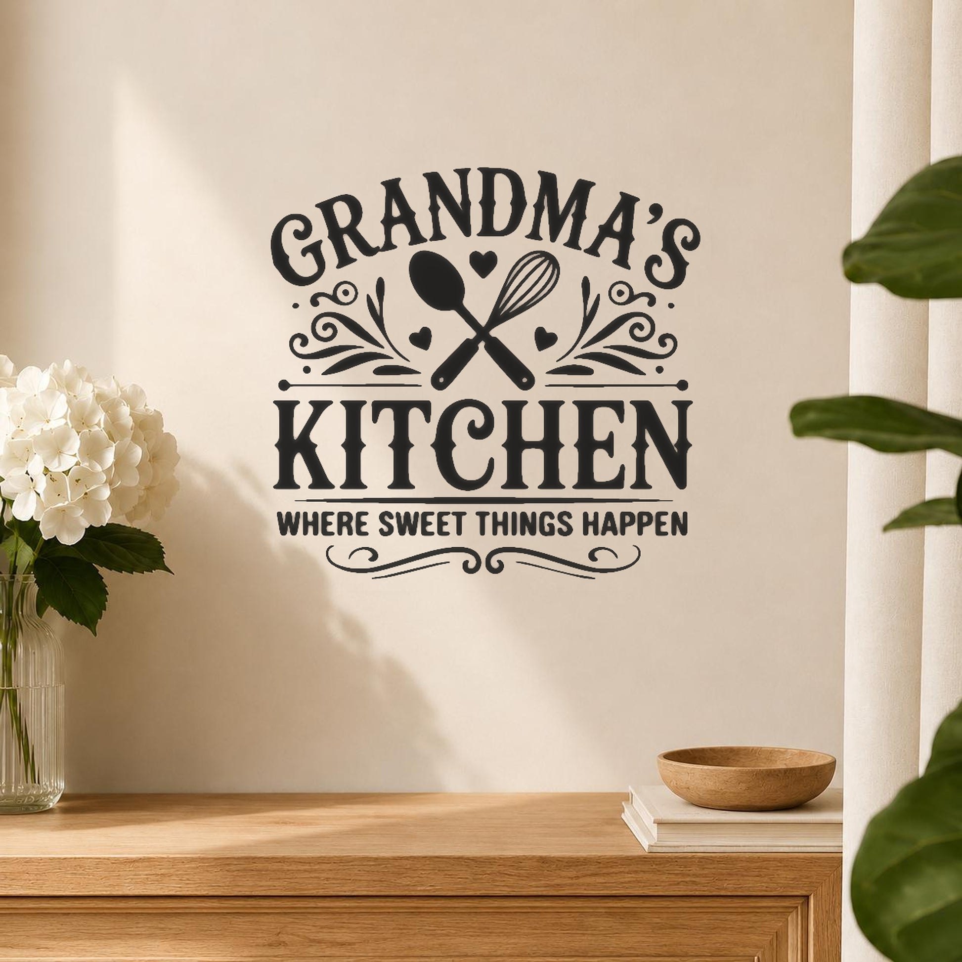 Displaying Grandma Kitchen With Two Utensils stencil photo 5