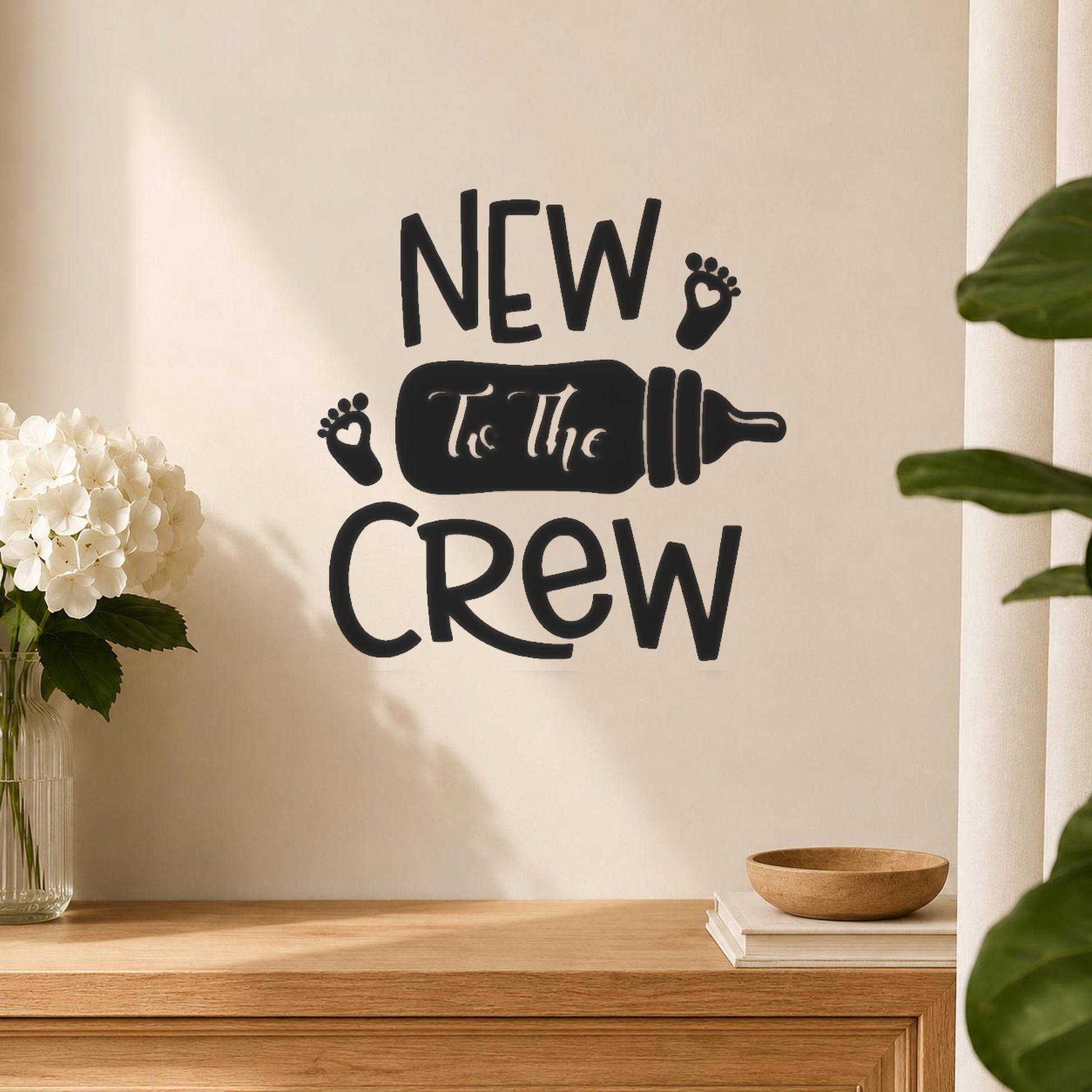 Displays New To The Crew Baby stencil photo 5