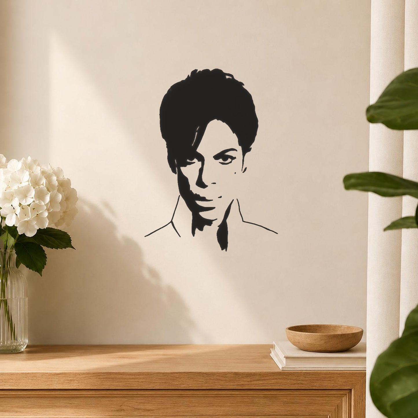 Face With Hair Eyes Nose Mouth stencil photo 5