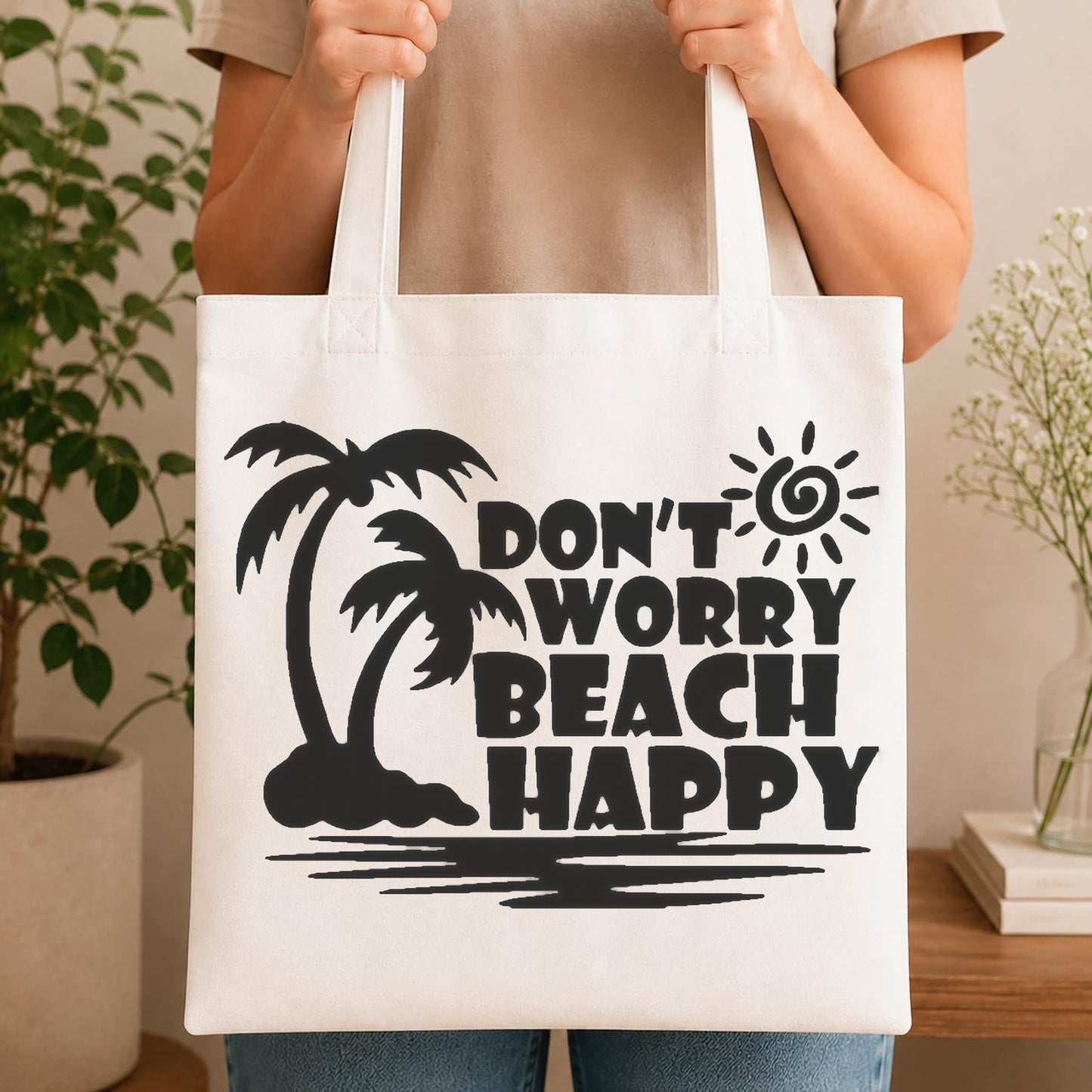 Includes Don Worry Beach Happy Palm stencil photo 4