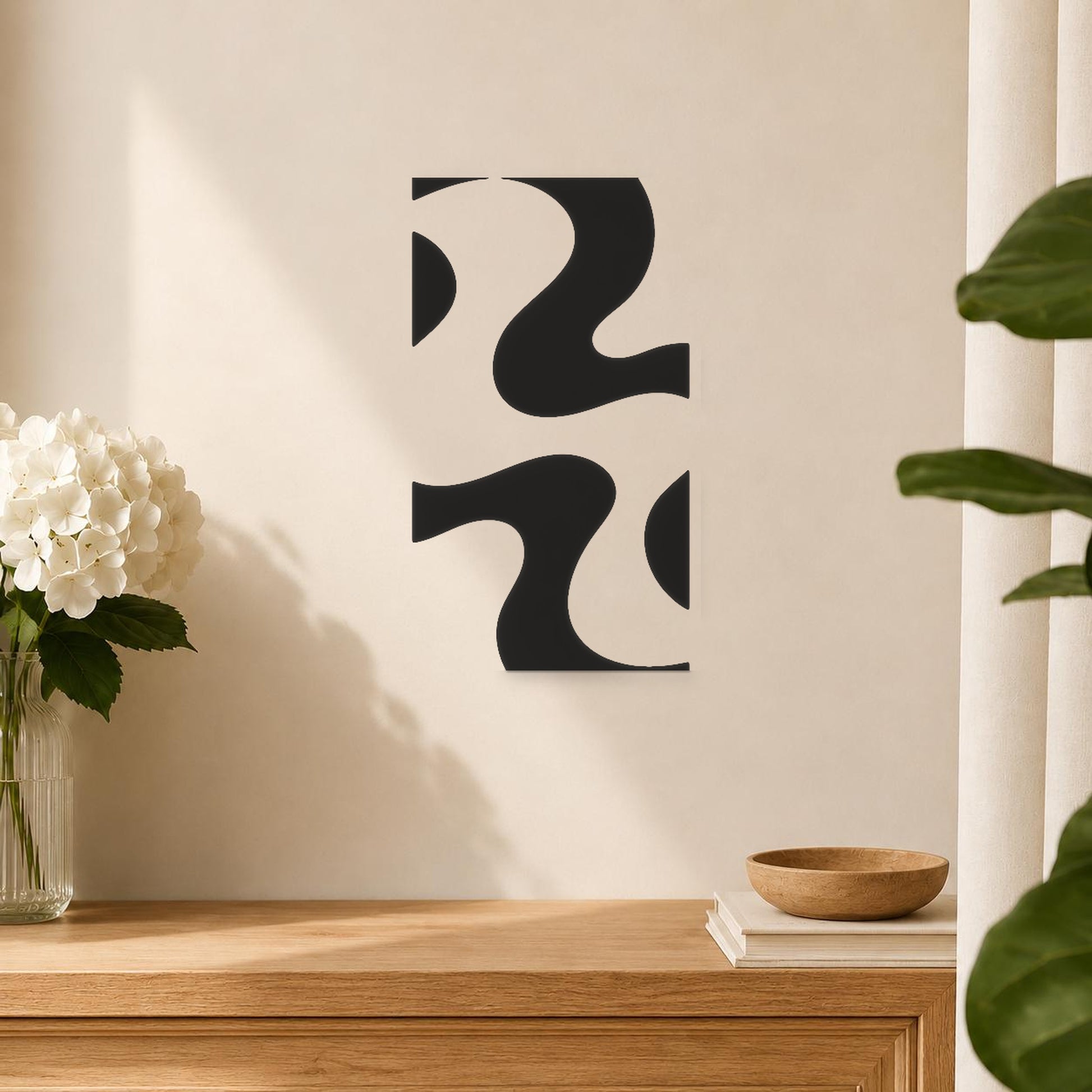 Irregular Shapes With Curves And Twists stencil photo 5