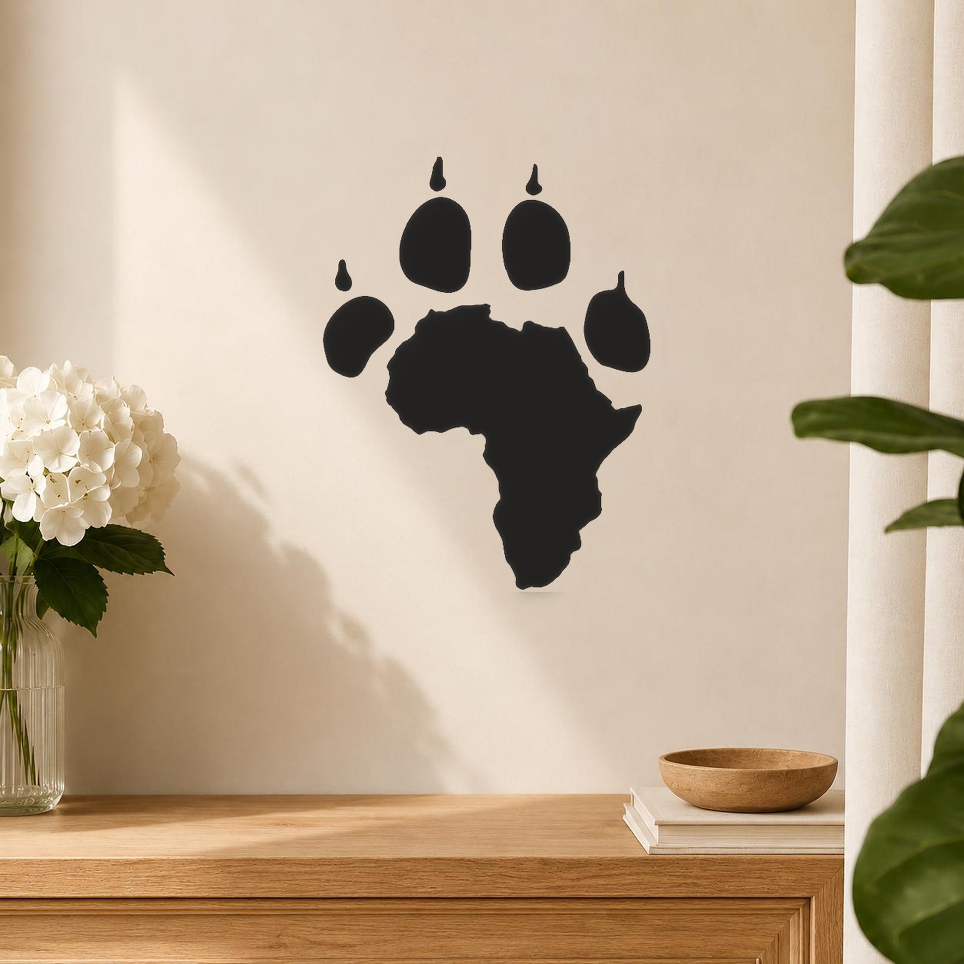 Paw Print Shape With An Of stencil photo 5