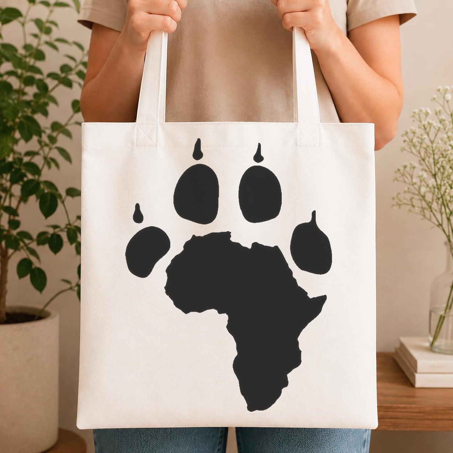 Paw Print Shape With An Of stencil photo 4