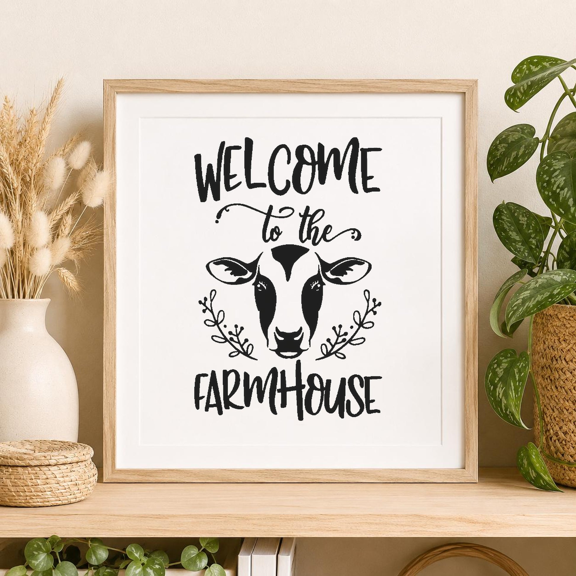 Saying Welcome To The Farmhouse With stencil photo 2