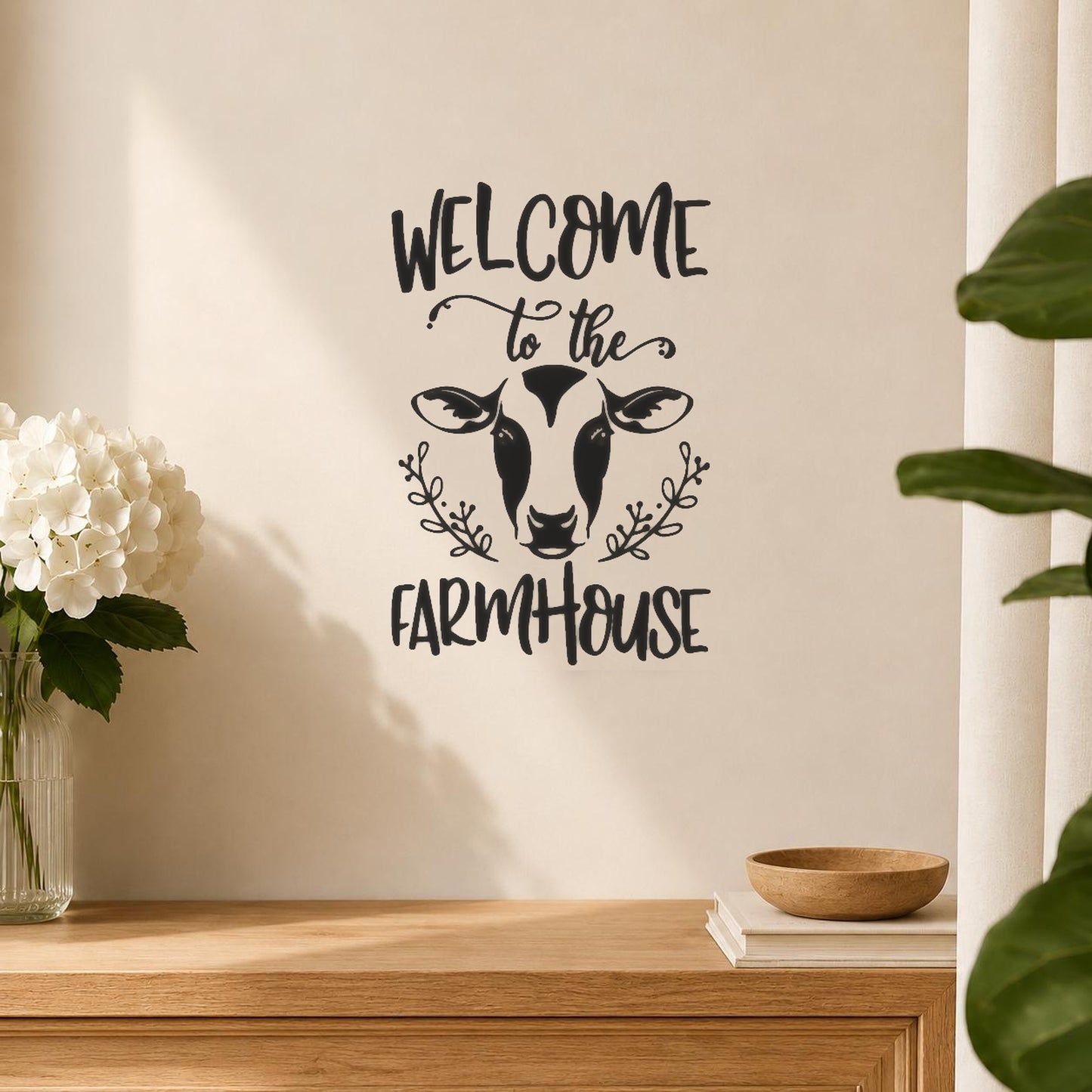 Saying Welcome To The Farmhouse With stencil photo 5
