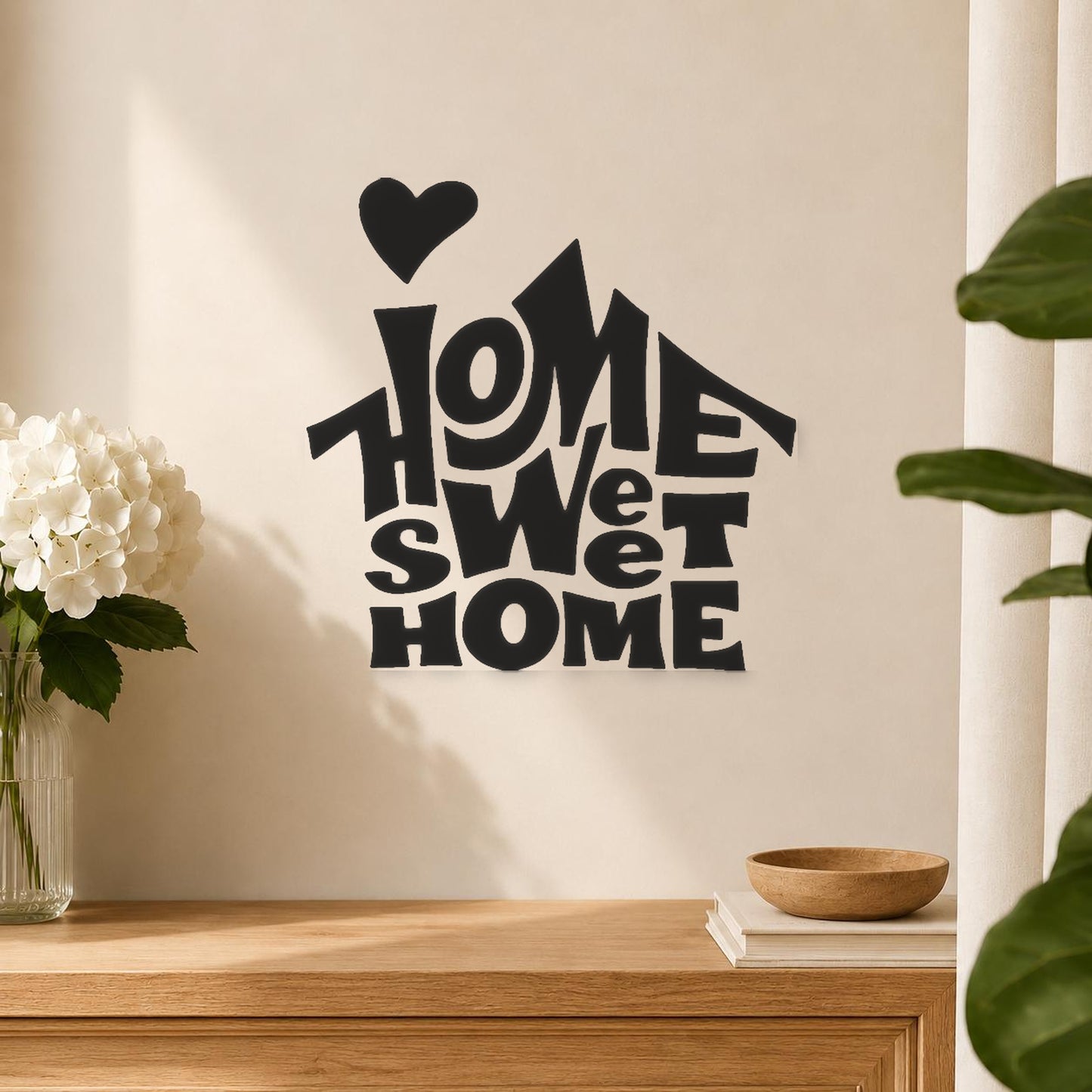Shapes Forming Home Sweet Home With stencil photo 5