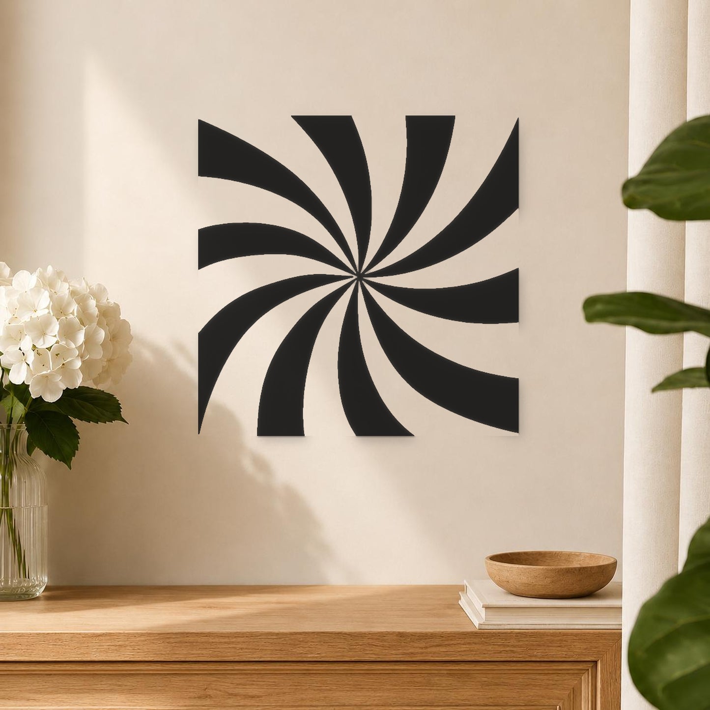 Spiraling Shapes Radiating From Central Point stencil photo 5