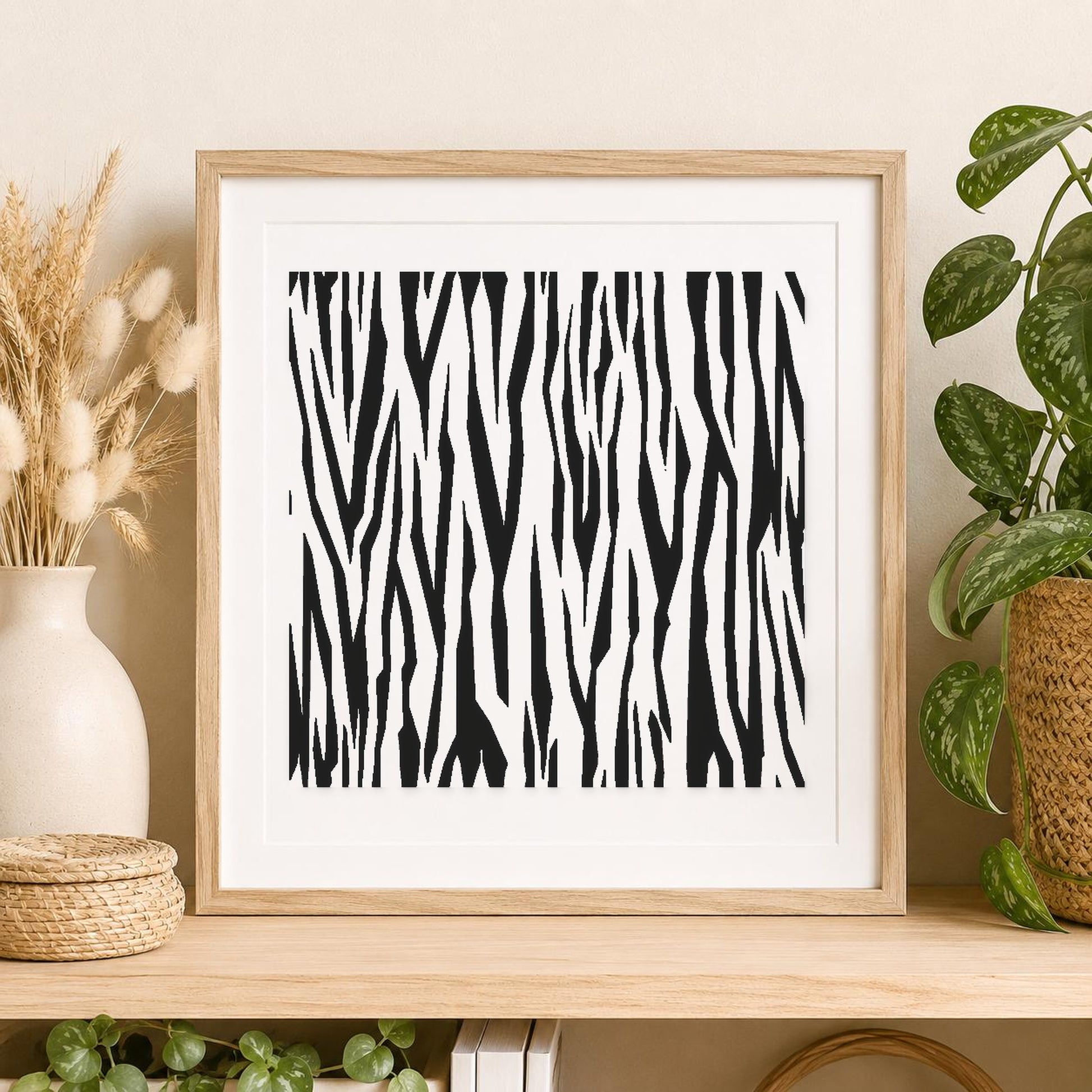 Stripes With Varying Widths That Run stencil photo 2