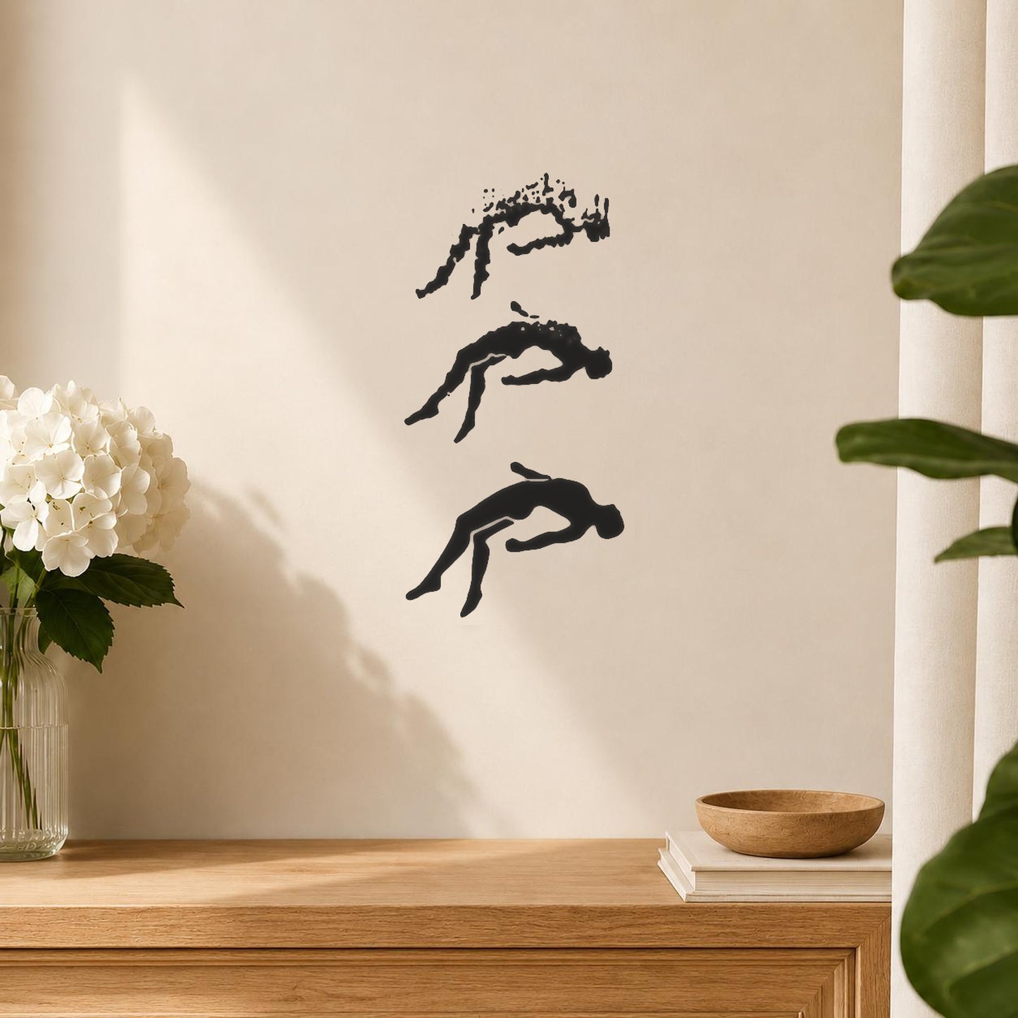 Three Figures Lying Horizontally With Different stencil photo 5