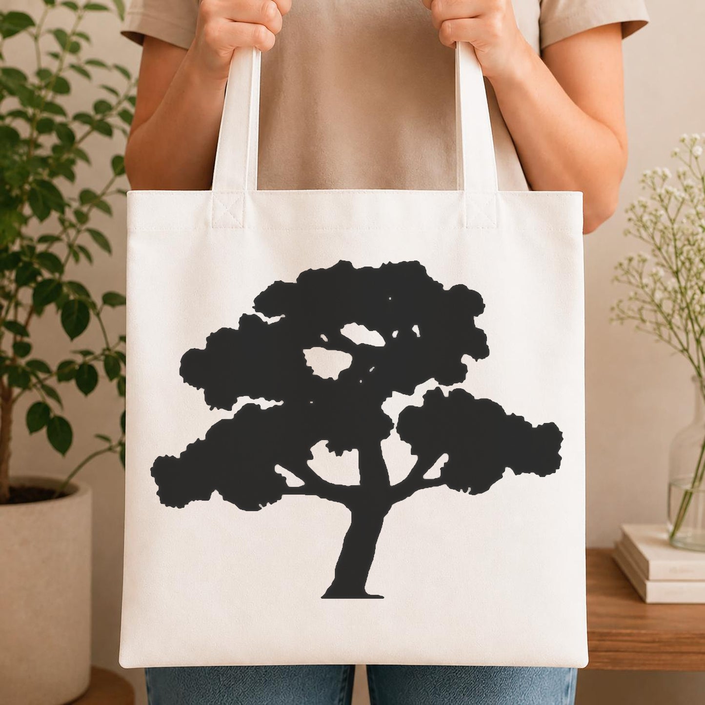 Tree With Branches And Leaves stencil photo 4