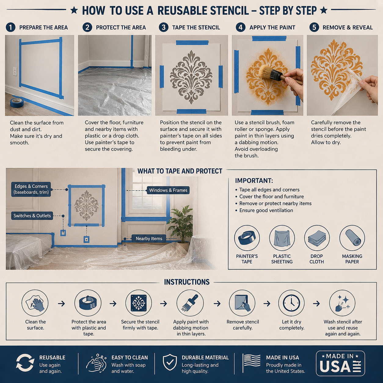 Stencil Knight Helmet, Plastic Reusable, 8 x 10 in stencil photo 7