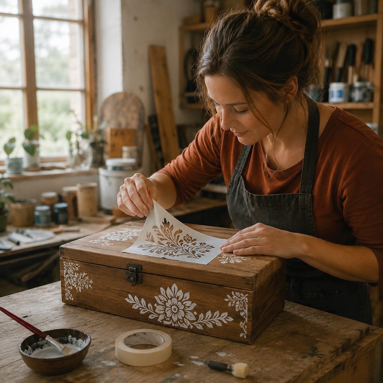 Stencil Letter Initial V Design, Plastic Reusable, 5.5 x 5.5 inch stencil photo 8