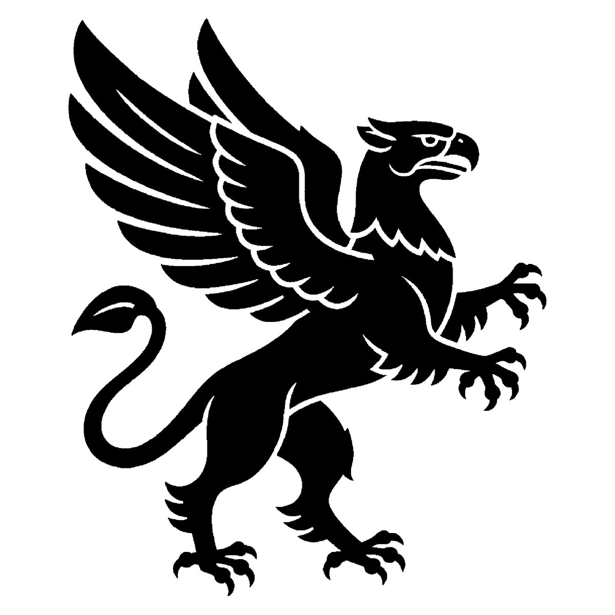Medieval Griffin Stencil - Reusable Mylar Art for Home Decor & DIY Crafts Template