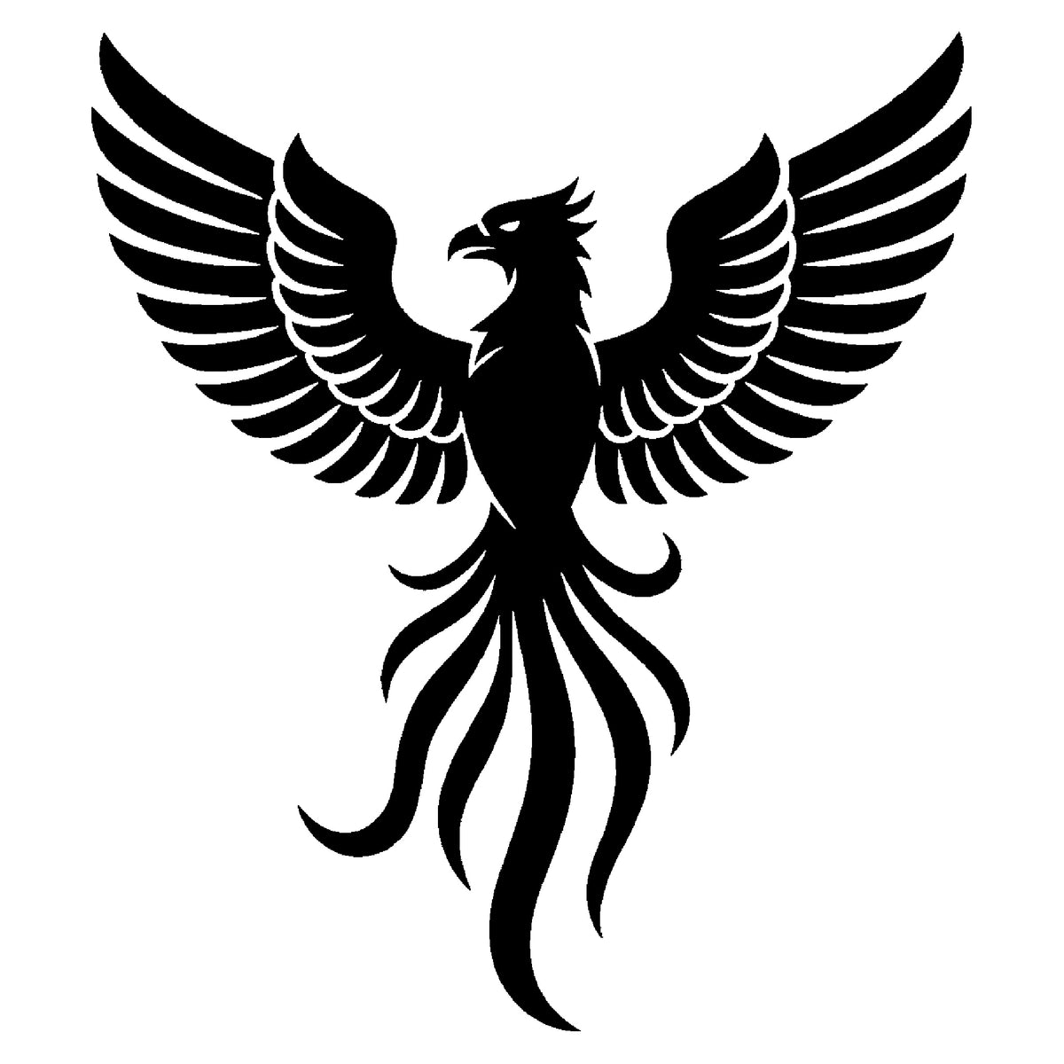 Mythical Phoenix Rising Reusable Stencil for Art & DIY Crafts Template