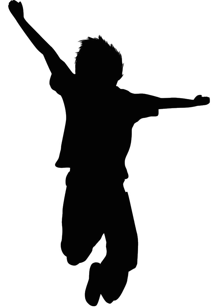 Jumping Child Stencil for Art, Home Decor, DIY Crafts, Unique Gifts Template