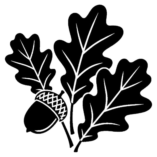 Acorn and Oak Leaf Autumn Arrangement Stencil for DIY Crafts and Home Decor Template