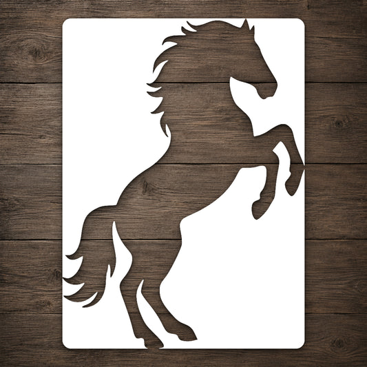 Rearing Horse Reusable Mylar Stencil for Art, Home Decor, DIY Crafts, Unique Gifts Template