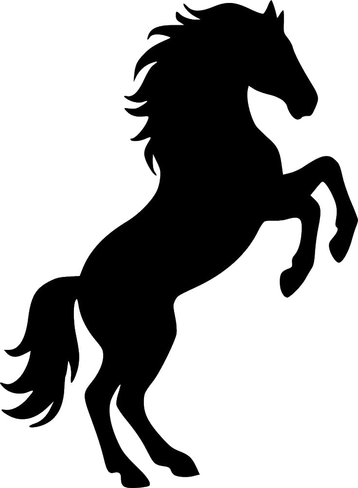 Rearing Horse Reusable Mylar Stencil for Art, Home Decor, DIY Crafts, Unique Gifts Template