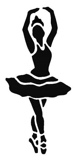 Ballet Dancer In Tutu Arms Raised stencil photo 7