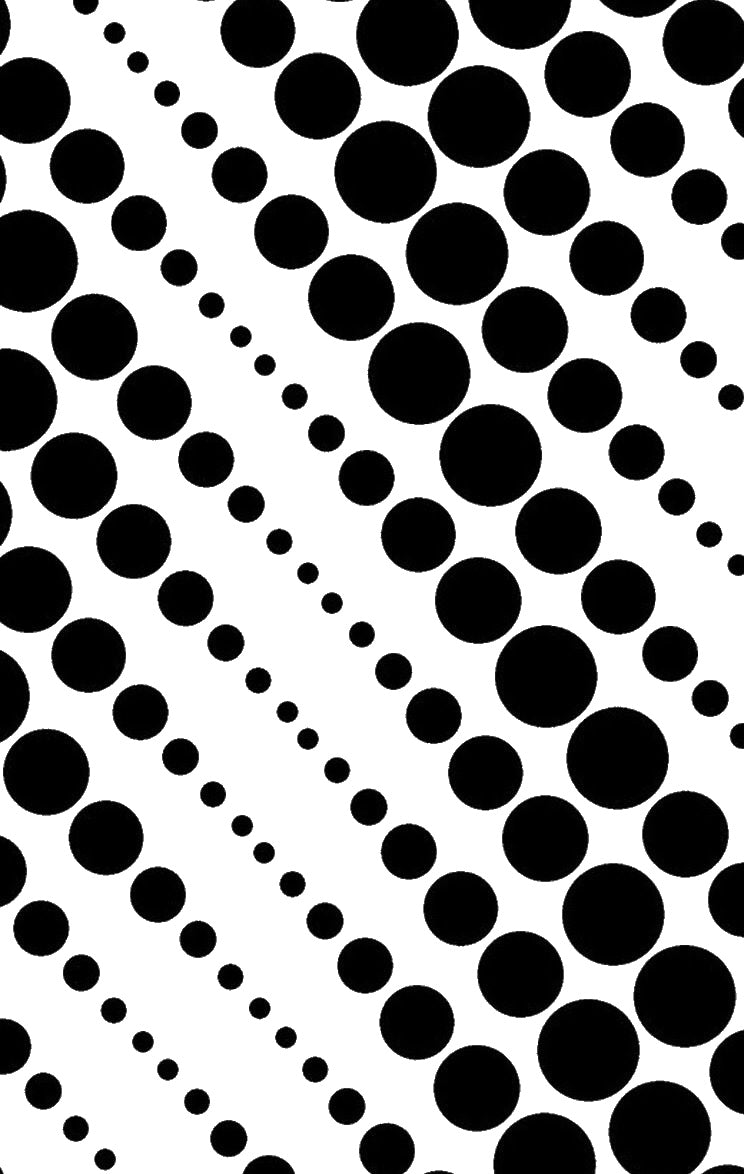 Circular Shapes Arranged In Diagonal With stencil photo 7
