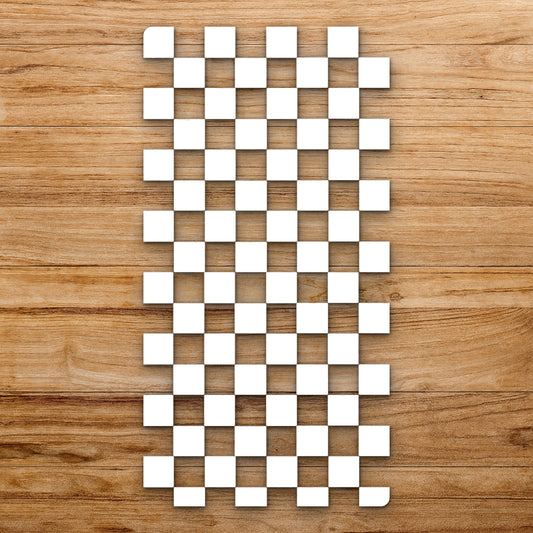 Grid Of Squares Alternating In Two reusable Mylar wall painting stencil