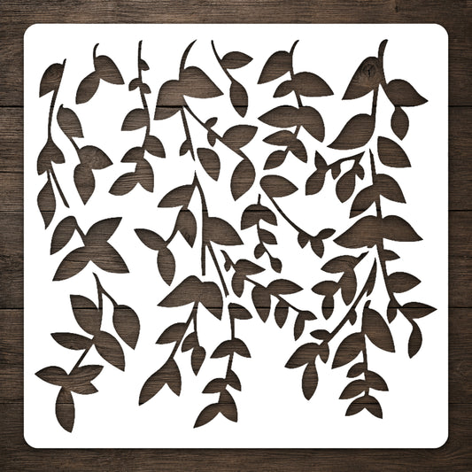 Hanging Vine Leaves Stencil for Art, Home Decor, DIY Crafts, Unique Gifts Template