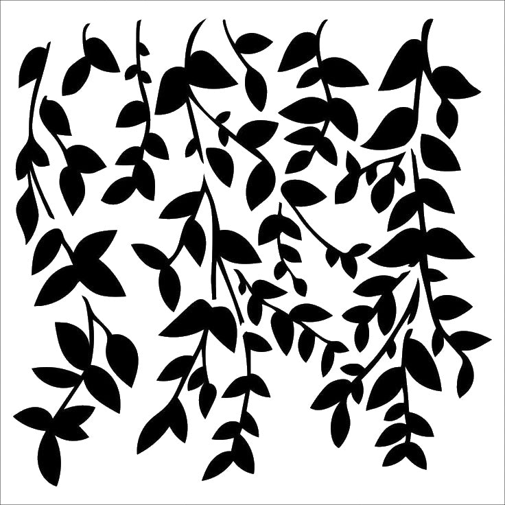 Hanging Vine Leaves Stencil for Art, Home Decor, DIY Crafts, Unique Gifts Template