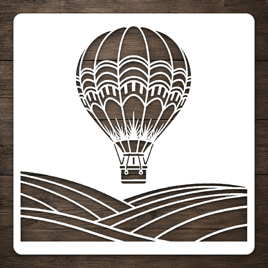 Hot Air Balloon Stencil for Art, Home Decor, DIY Crafts & Unique Gifts Template