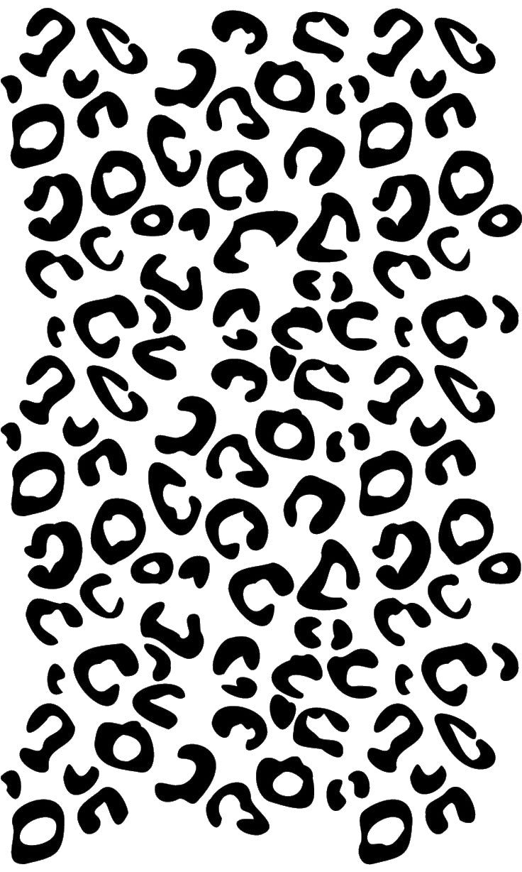 Irregular Shapes Resembling Spots Scattered Across stencil photo 7