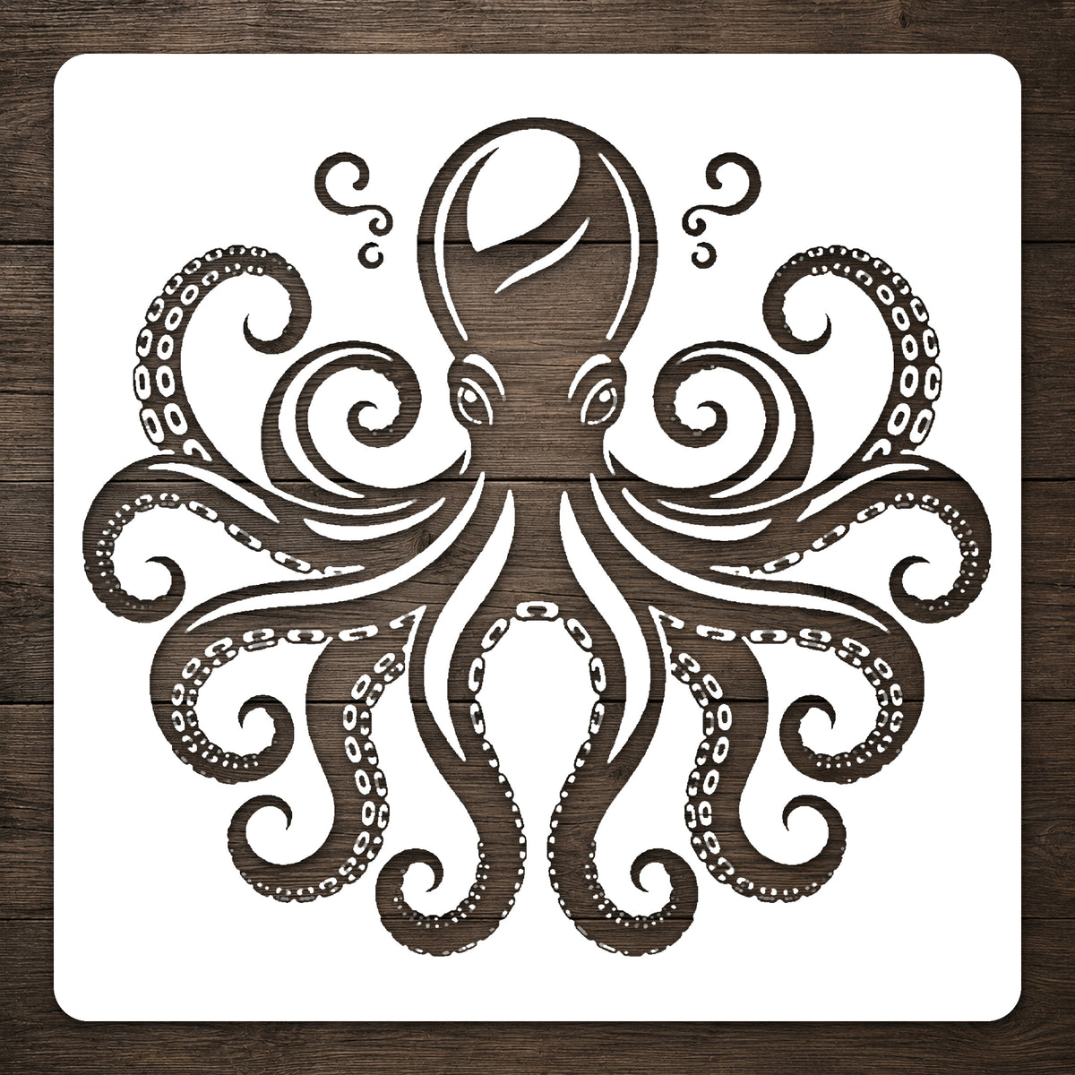 Giant Octopus Stencil for Art, Home Decor, DIY Crafts & Unique Gifts Template