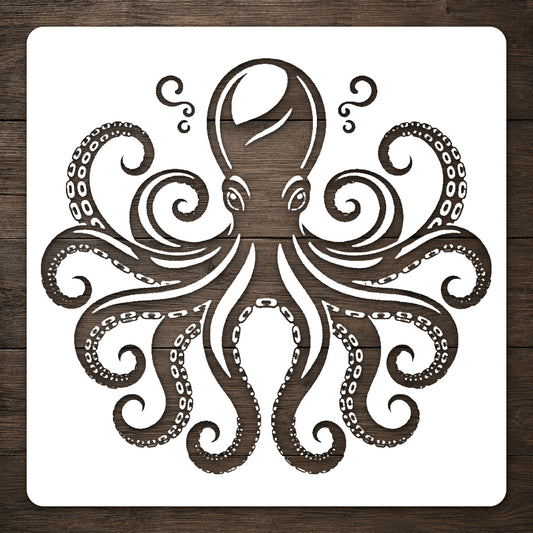 Giant Octopus Stencil for Art, Home Decor, DIY Crafts & Unique Gifts Template