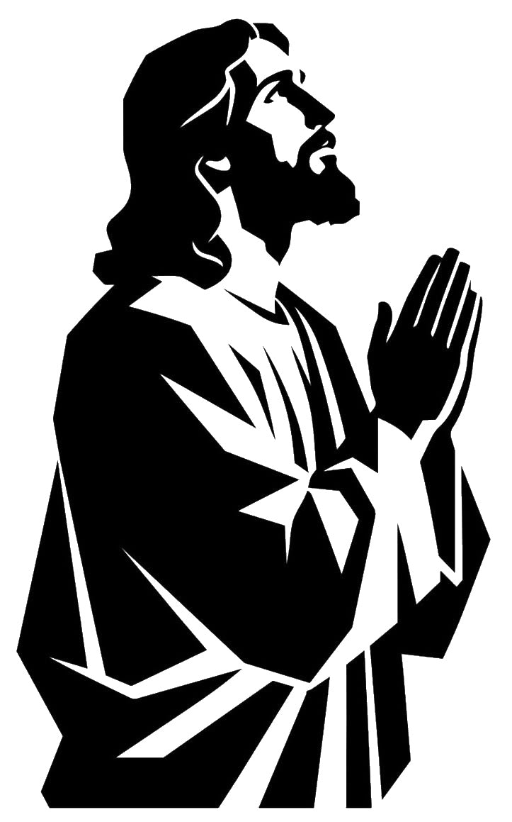 Person With Long Hair And Beard stencil photo 7