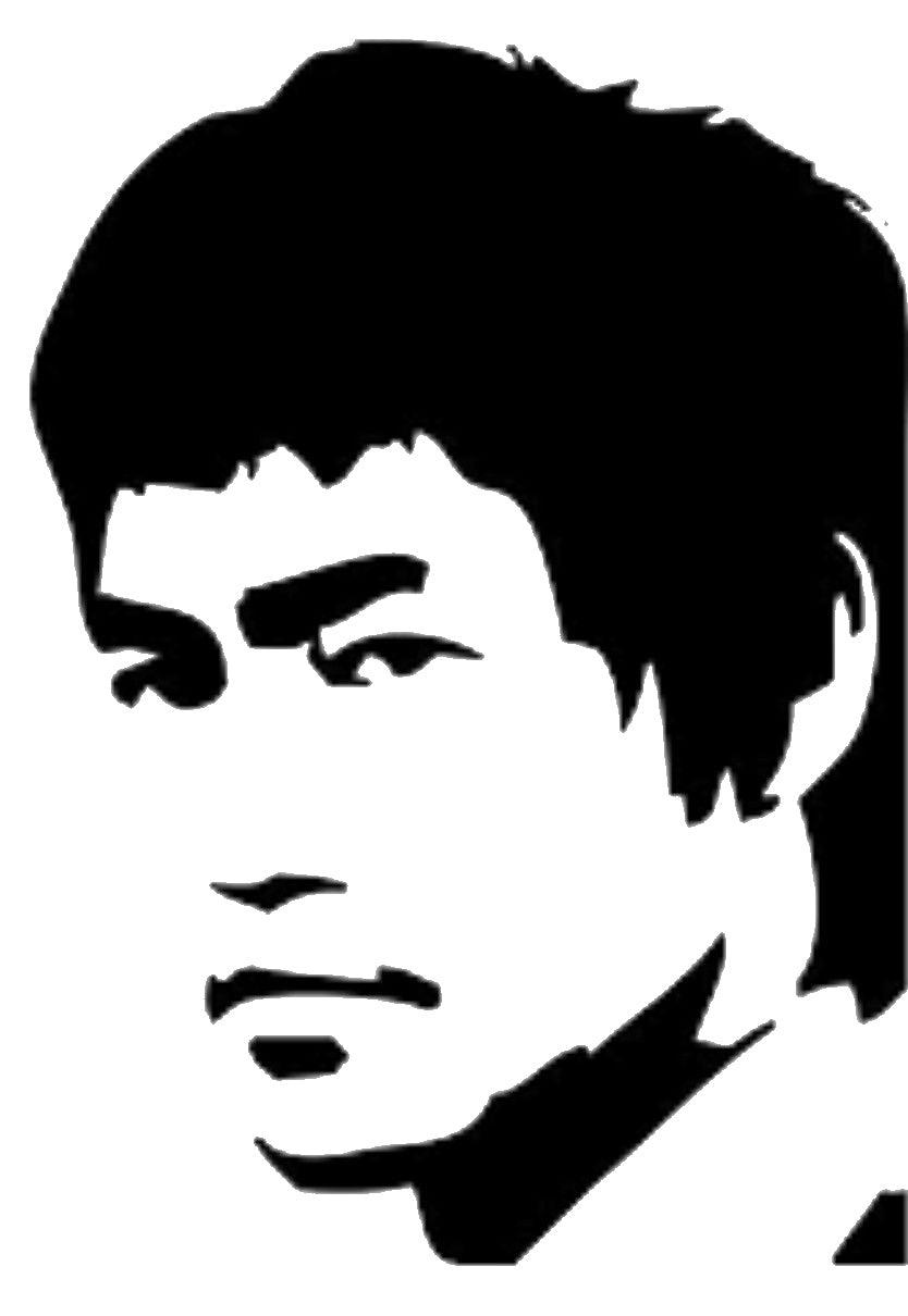 Face With Short Hair Intense Expression stencil photo 7