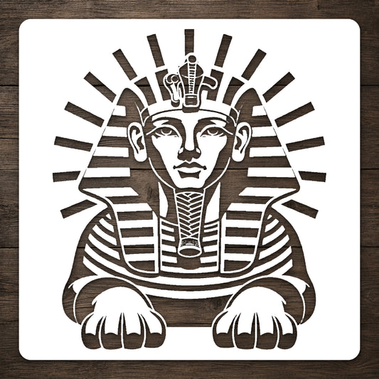 Egyptian Sphinx Stencil for Art, Home Decor, DIY Crafts, Unique Gifts Template