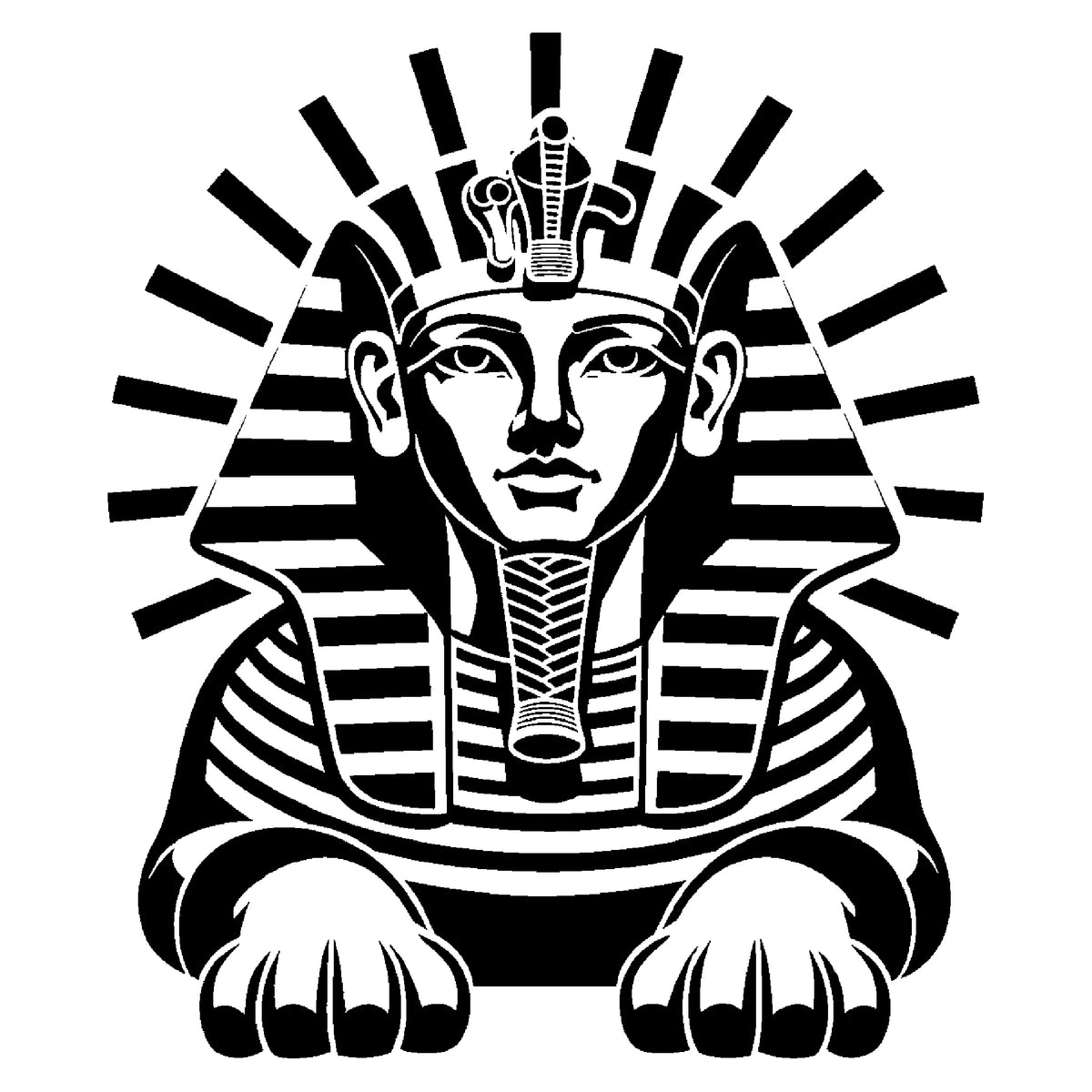 Egyptian Sphinx Stencil for Art, Home Decor, DIY Crafts, Unique Gifts Template