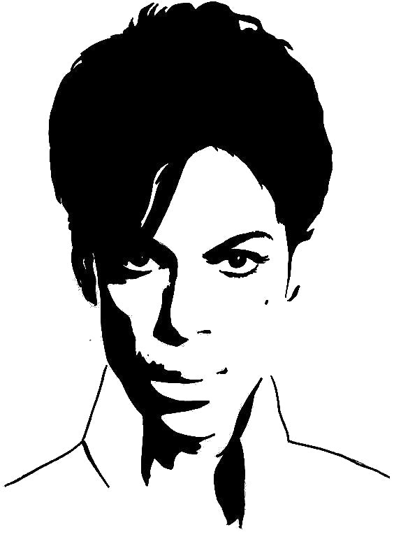 Face With Hair Eyes Nose Mouth stencil photo 7