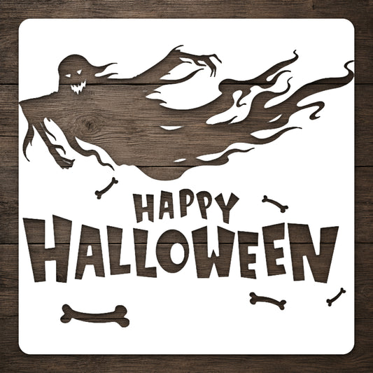 Floating Ghost Halloween Stencil for Art, Home Decor, DIY Crafts, Unique Gifts Template