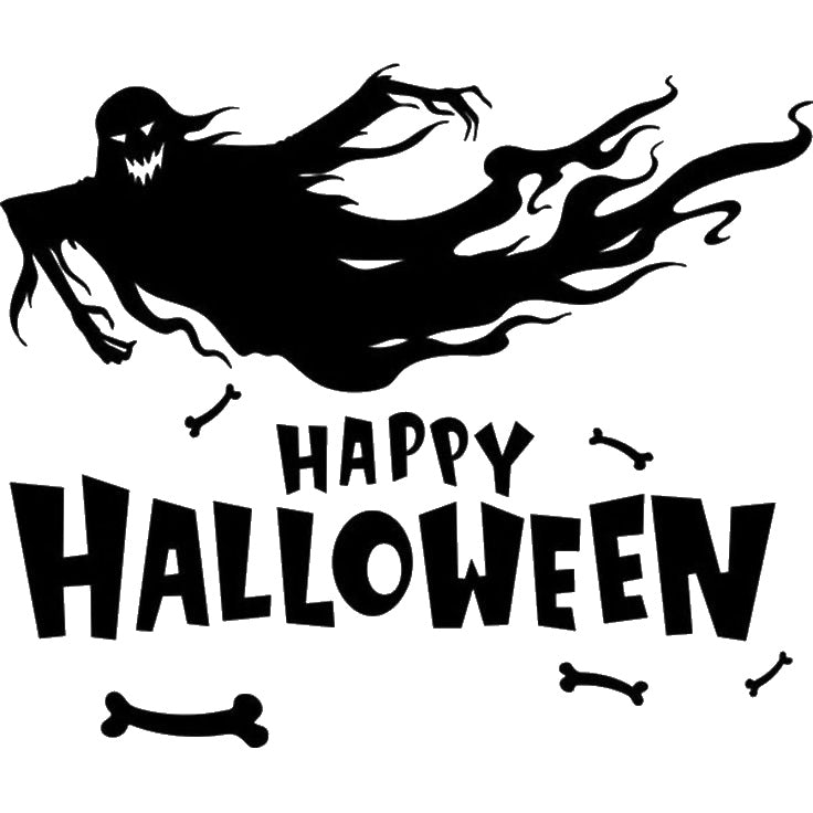 Floating Ghost Halloween Stencil for Art, Home Decor, DIY Crafts, Unique Gifts Template