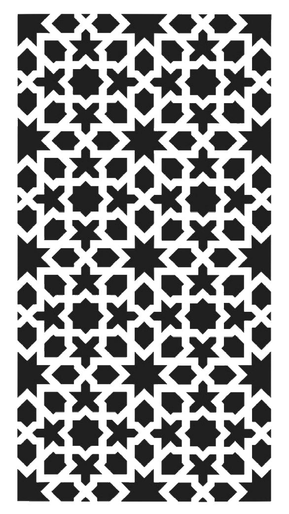Repeating Geometric Star Stencil for Art, Home Decor, DIY Crafts, Unique Gifts Template