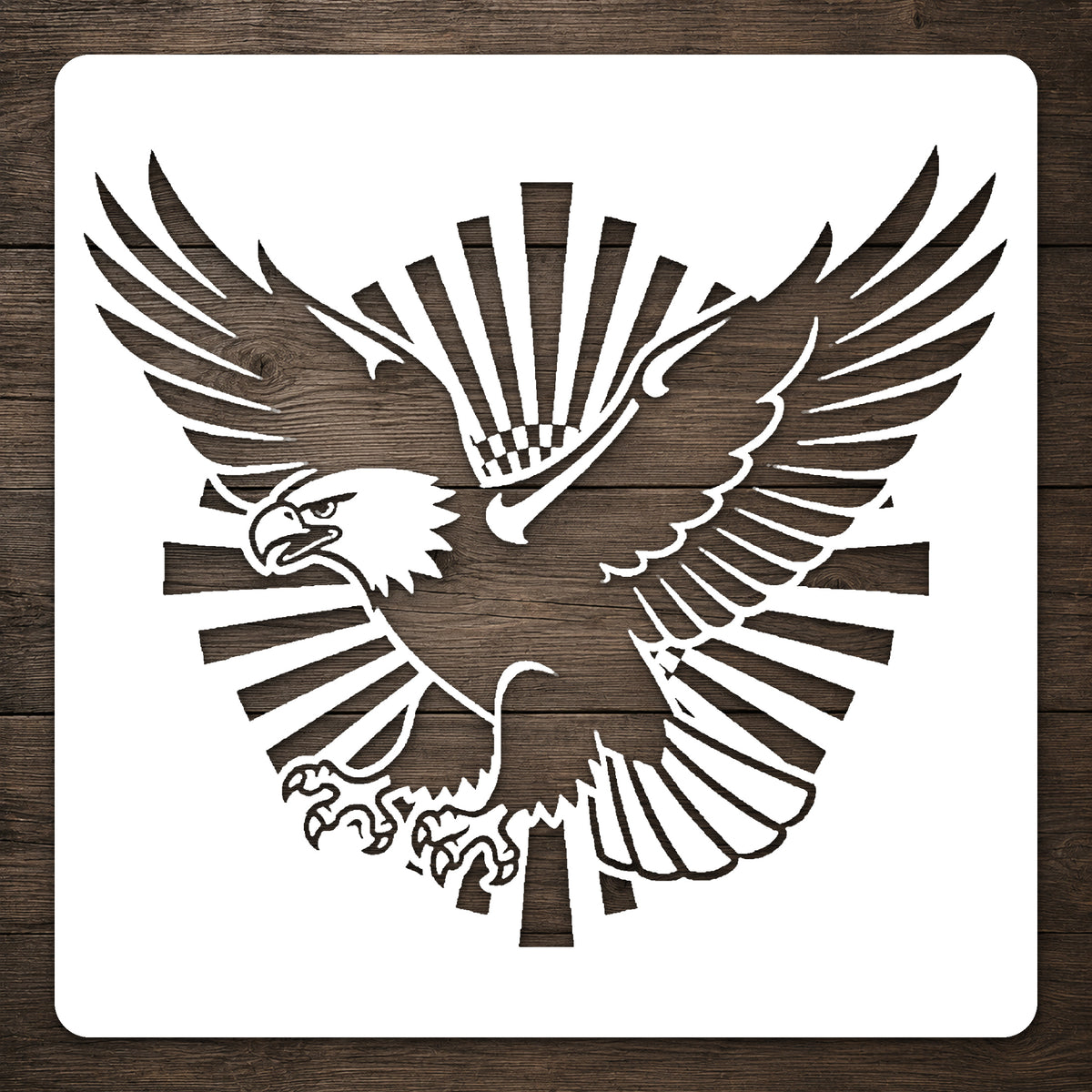 Powerful Bald Eagle Stencil for Art, Home Decor, DIY Crafts, Unique Gifts Template