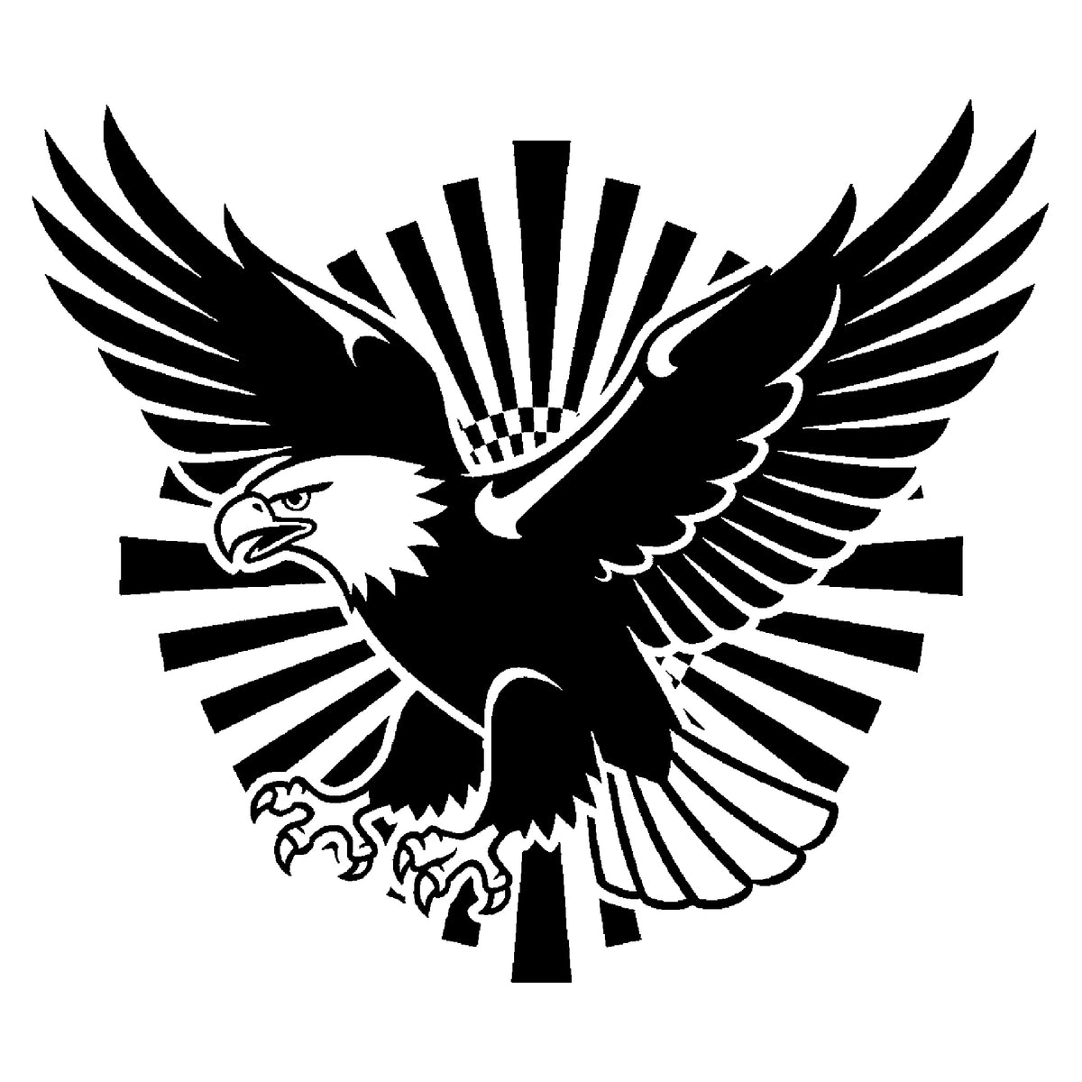 Powerful Bald Eagle Stencil for Art, Home Decor, DIY Crafts, Unique Gifts Template