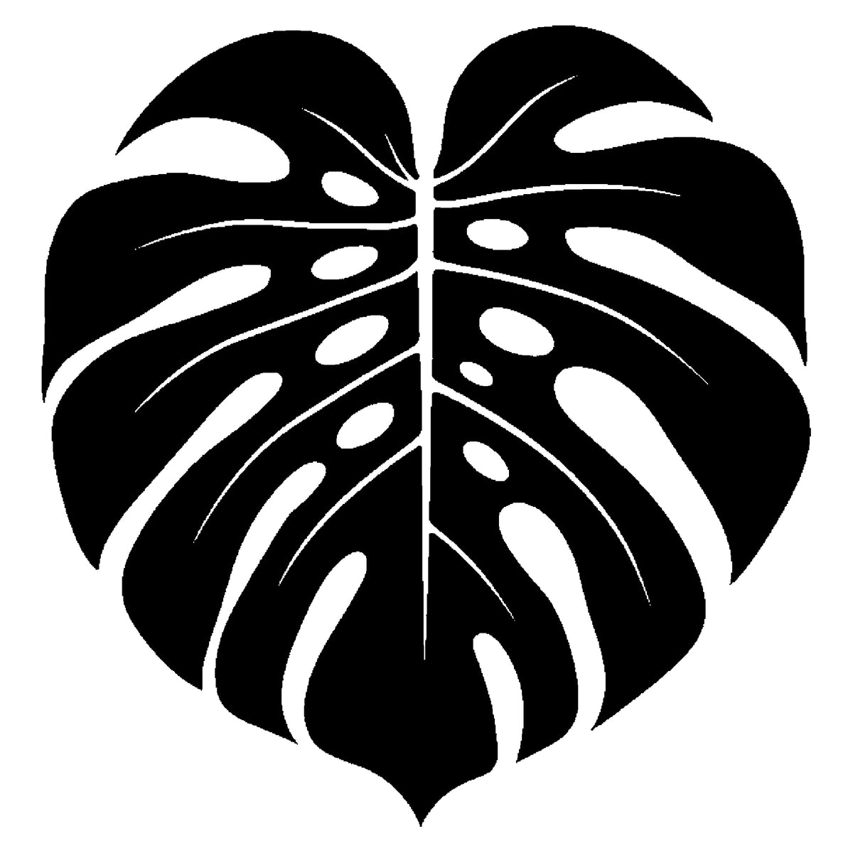 Monstera Leaves Tropical Botanical Reusable Mylar Stencil for Art & Home Decor Template
