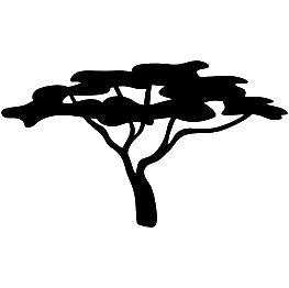 Broad Canopy Acacia Tree Reusable Mylar Stencil for Art, Home Decor, and DIY Crafts Template